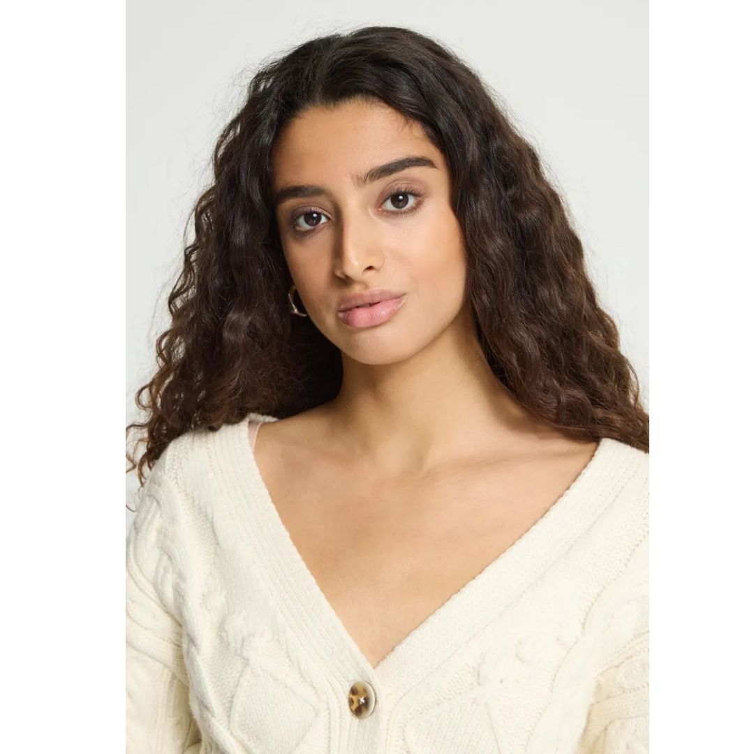 ICHI Arper Cable Knit Cardigan | 20126806
