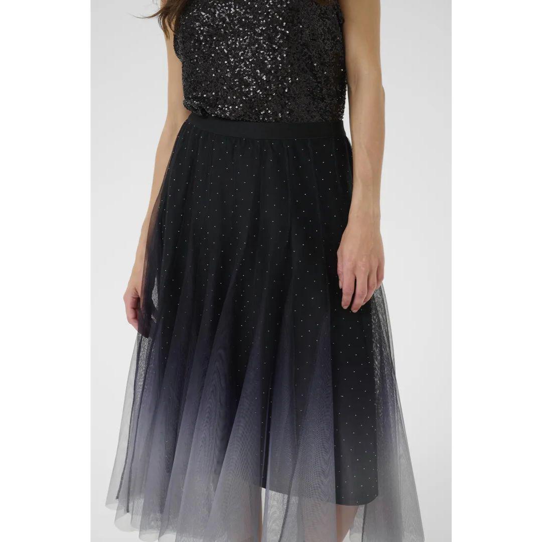 Glittery Mesh Skirt - 10614440 - Windward