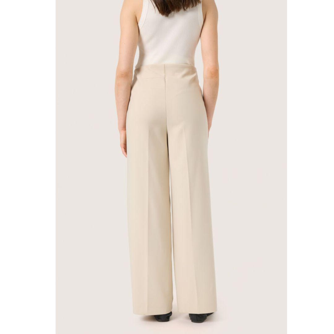 Corinne Wide Leg Pants - Oatmeal