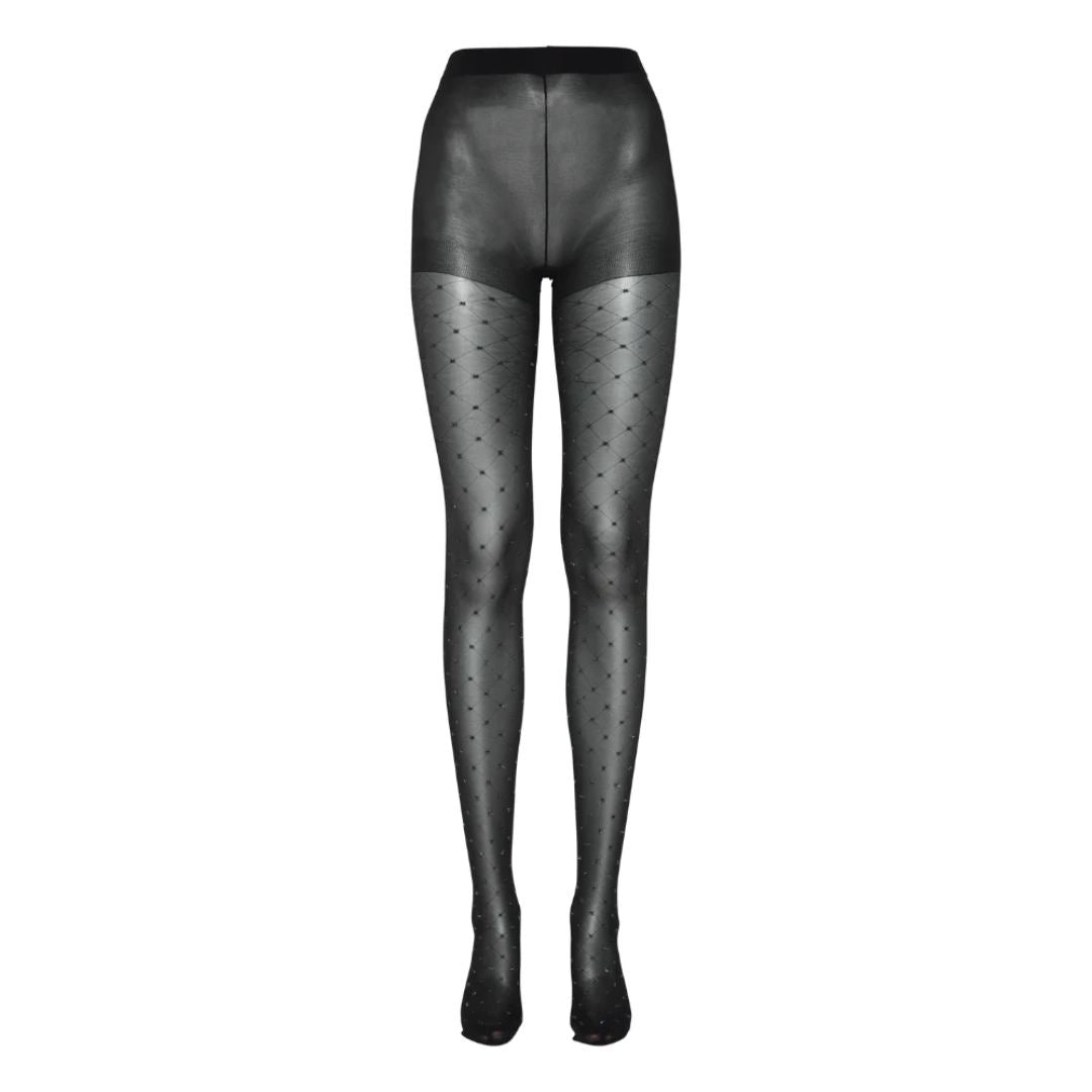 Bavilsa Glitter Stocking - Black Mix