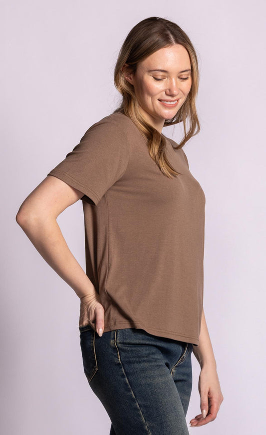PINK MARTINI Camilla T-Shirt | TO-11212F26 | Brown
