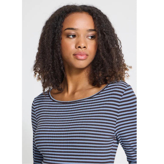 ICHI Cella Long Sleeve Stripe Top | 20122819