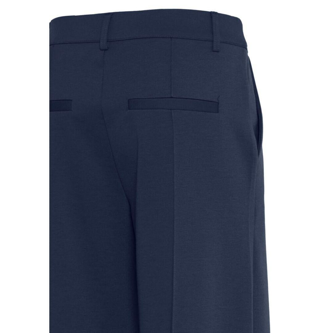 Kate Wide Seamed Trouser | Total Eclipse