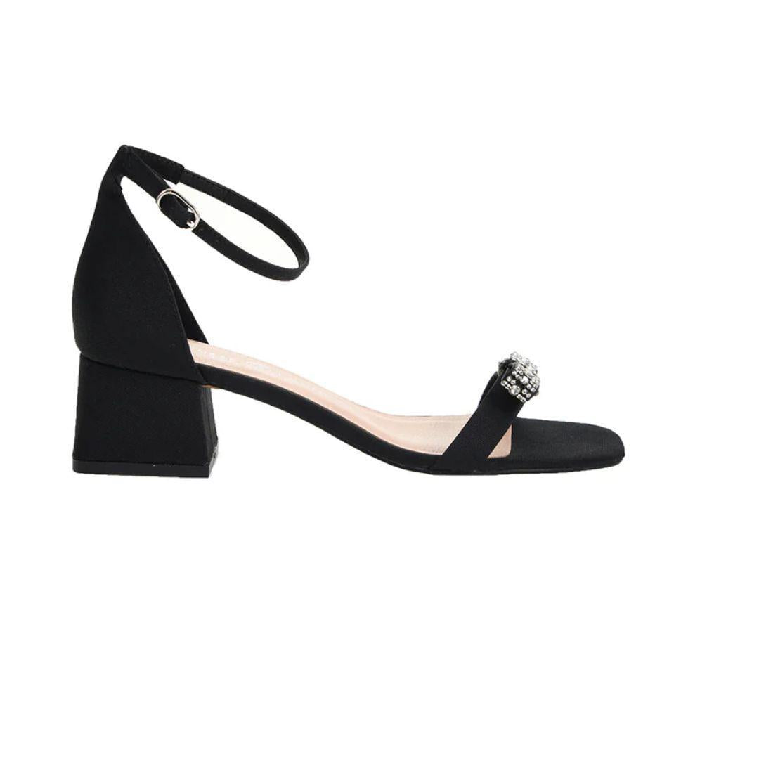 Lanita Bow Heeled Sandal - Chinese Laundry - Black
