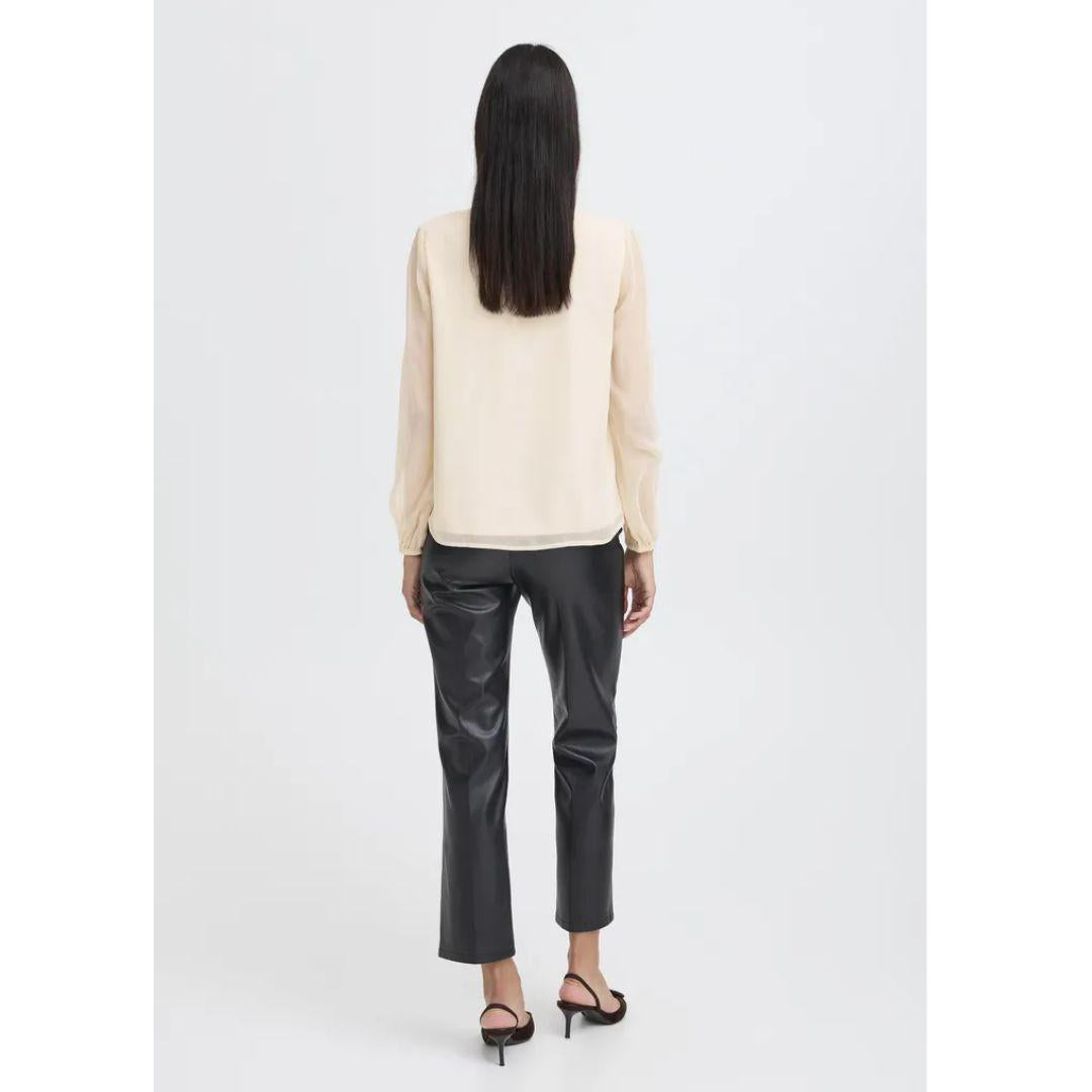 Gijo Frill Blouse | Oatmeal