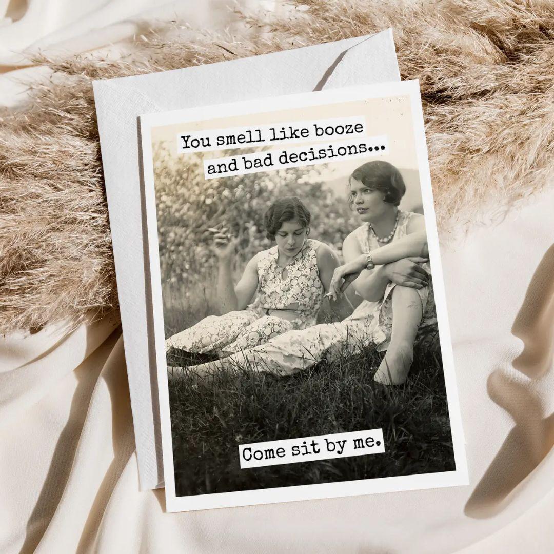 You Smell Like Booze Card - RR848