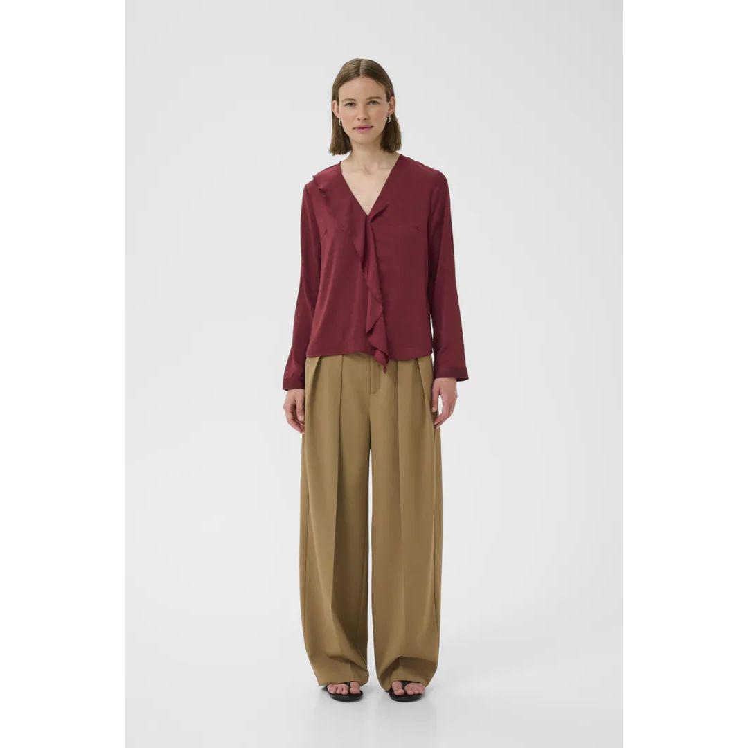 Auda Blouse - Cabernet