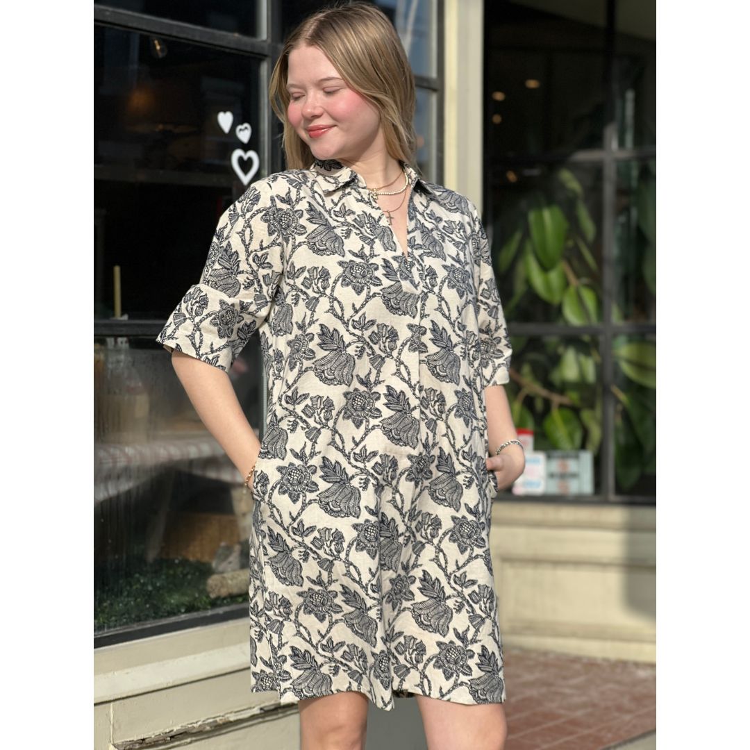 Maddie Dress - Bloom Cream