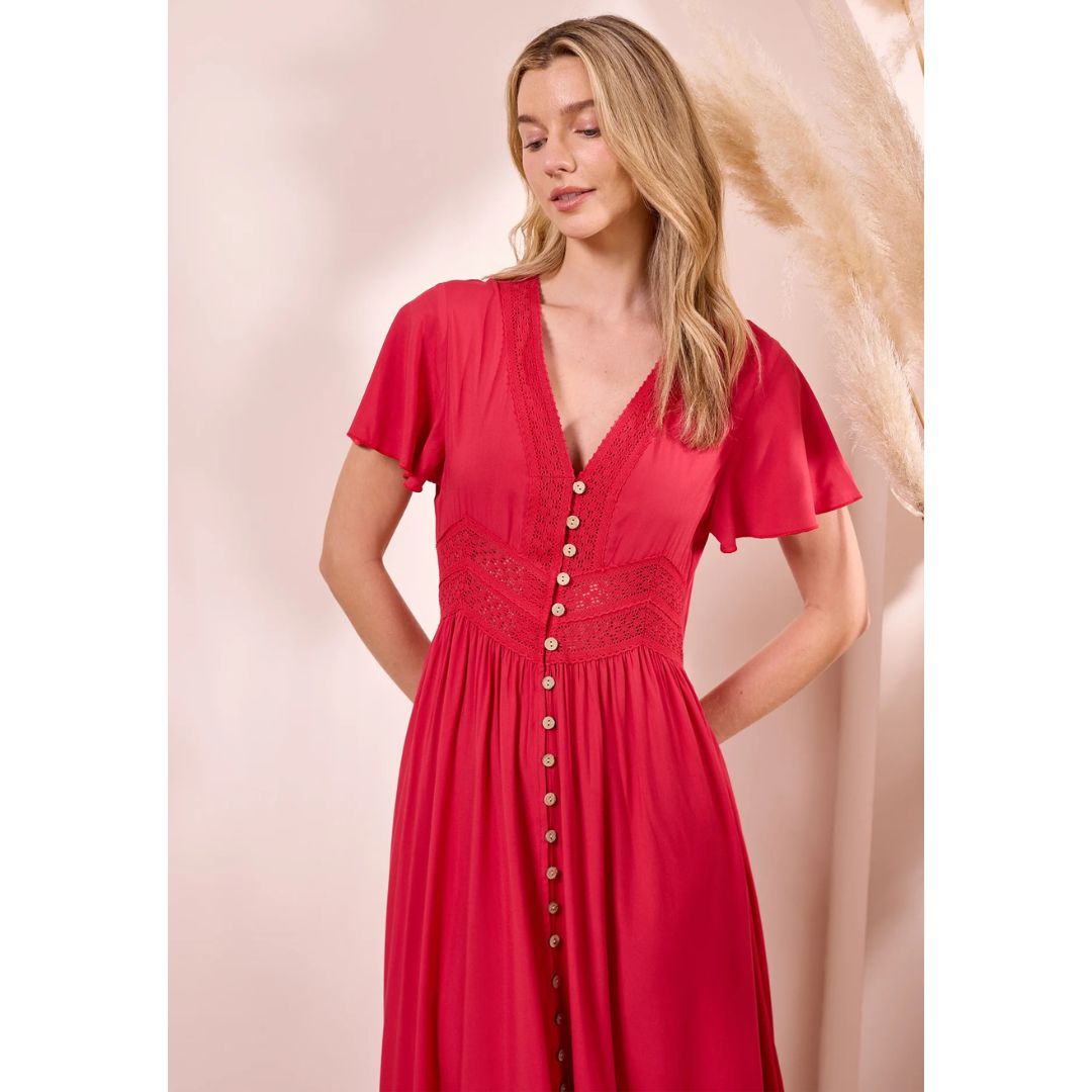 Venice Maxi Dress - Wine