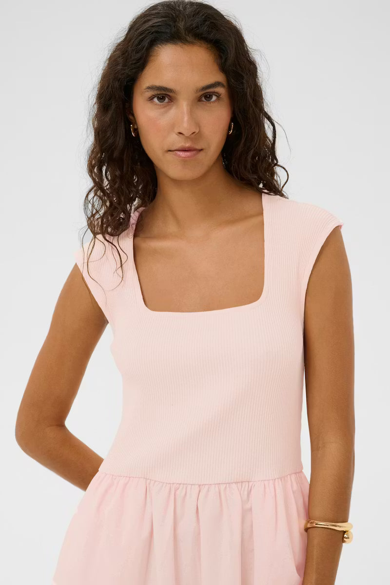 Simone Phoebe Midi Dress | Pearl Blush