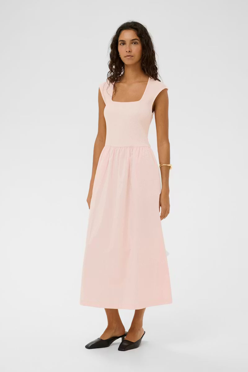 Simone Phoebe Midi Dress | Pearl Blush