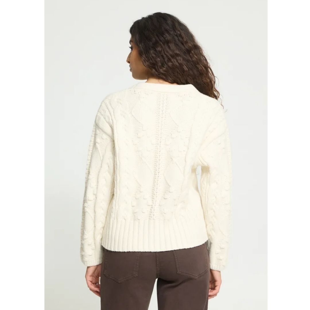 ICHI Arper Cable Knit Cardigan | 20126806