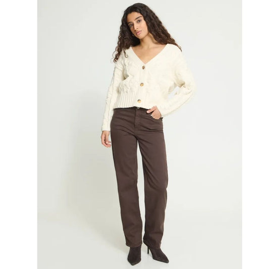 ICHI Arper Cable Knit Cardigan | 20126806