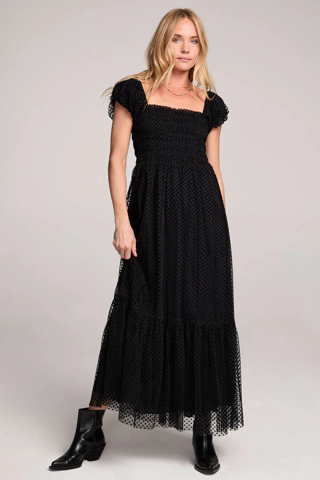 Yarah Maxi Dress -  Black