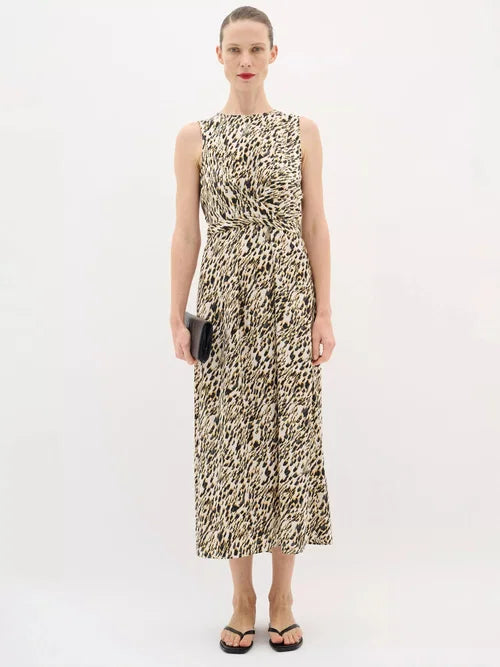 Kinley Midi Dress - Strokey Small Print