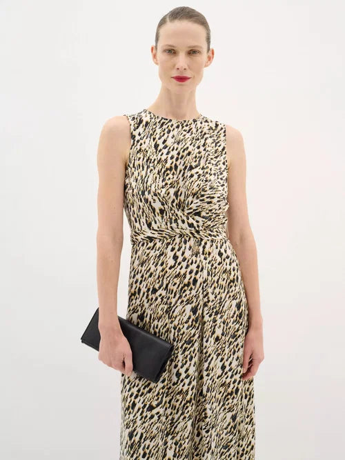 Kinley Midi Dress - Strokey Small Print