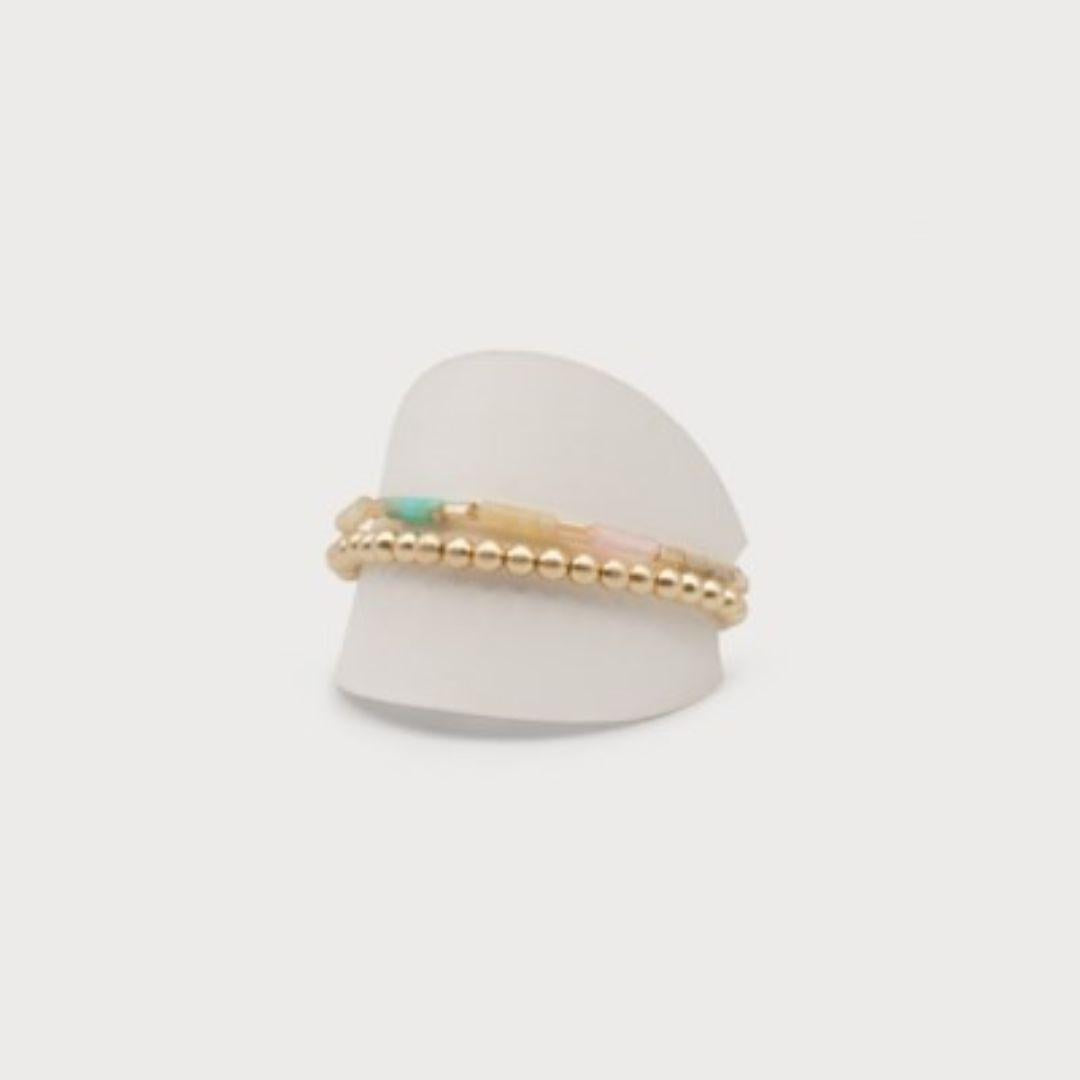 Natural Stone & Glass Bracelet