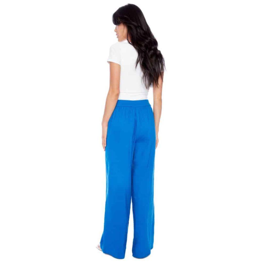 Isla Linen Pants - 256018 - Lapis Blue