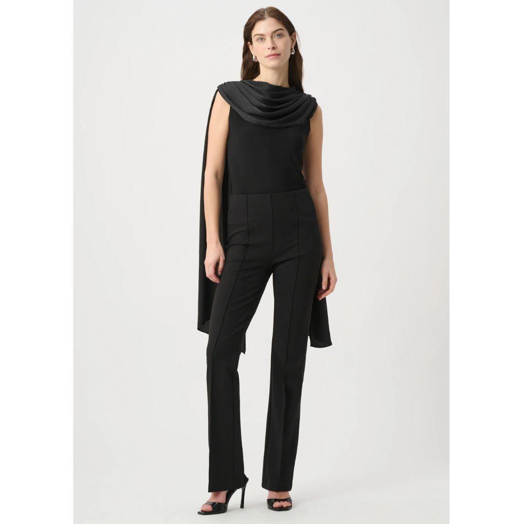 JOSEPH RIBKOFF Flared Pants with Rhinestones | 264074 | Black