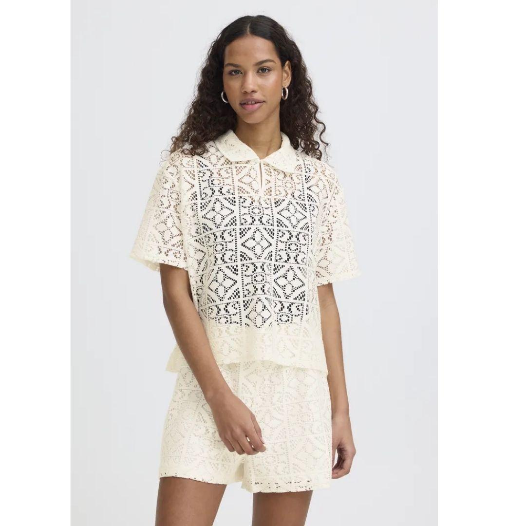 Naima Short Sleeve Crochet Top