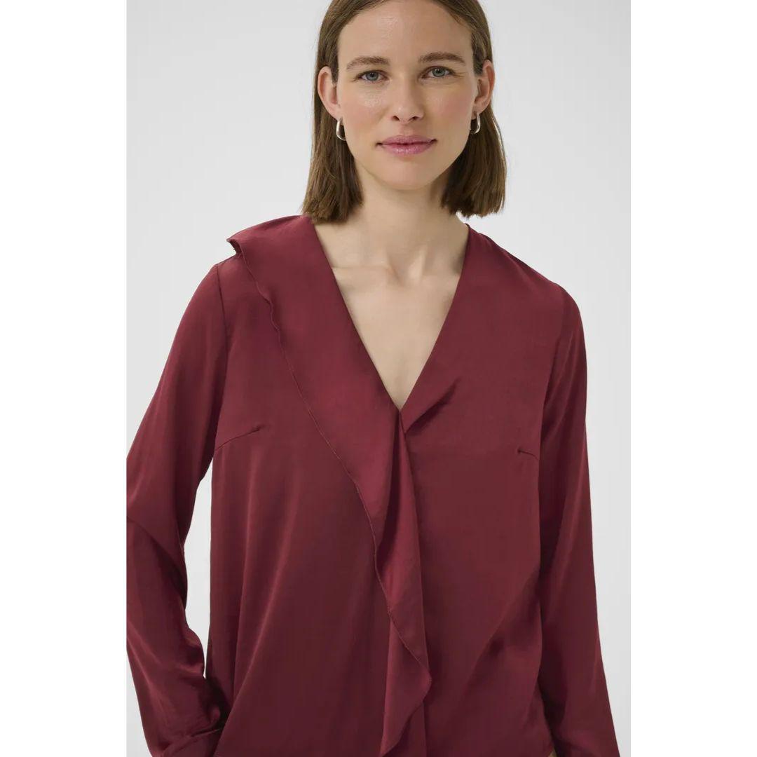 Auda Blouse - Cabernet