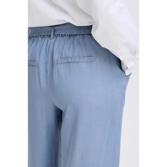 Kosmo Crop Pants - Light Blue Denim