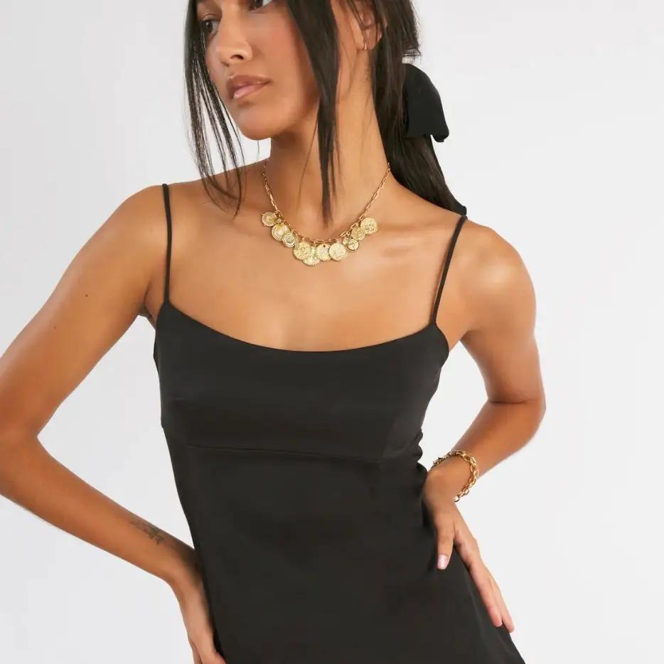 Celestial Multi Charm  Paperclip Necklace