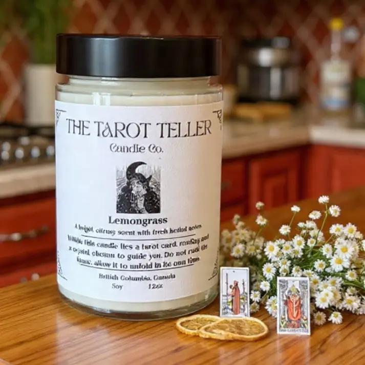 Tarot Reveal Candle - Lemongrass Camomile