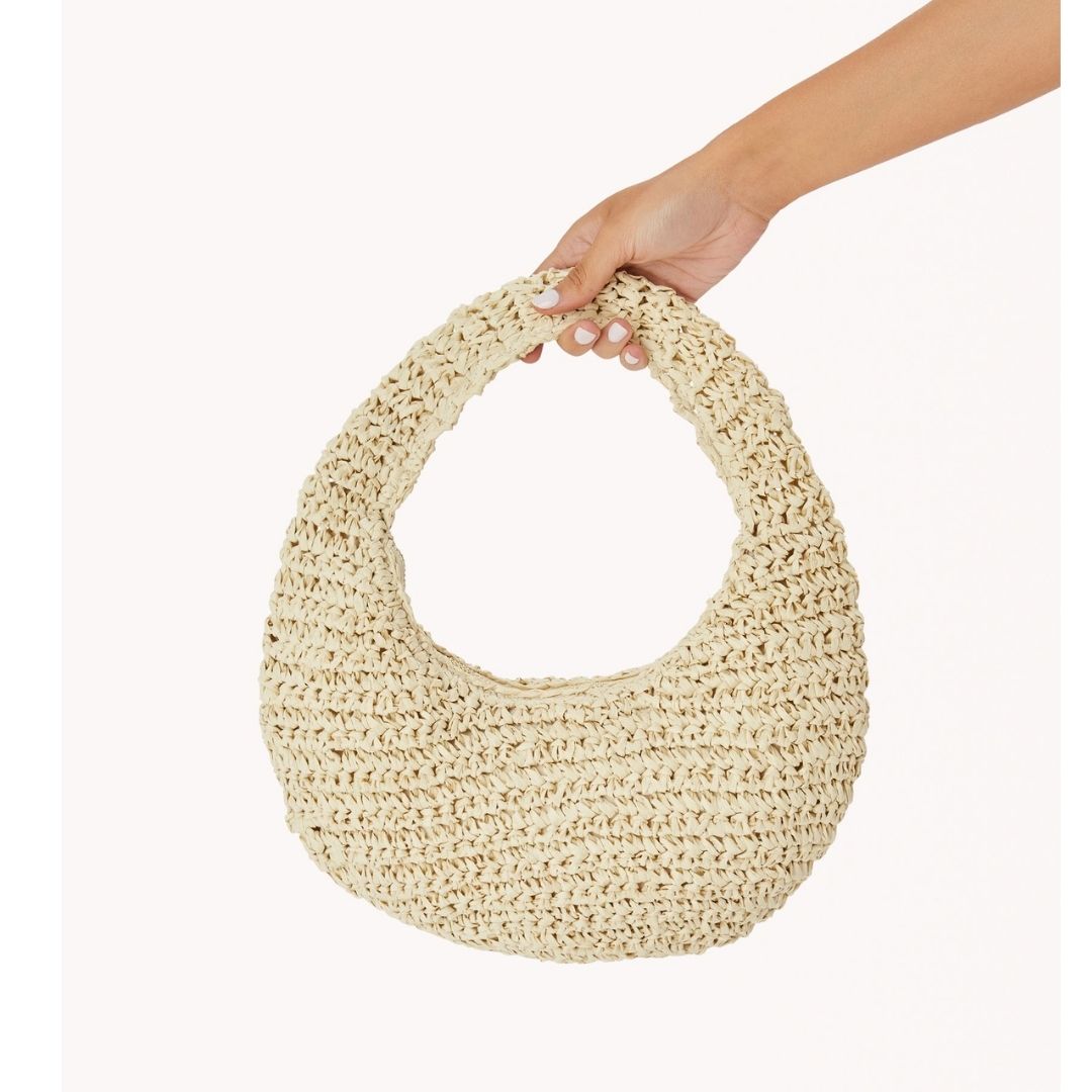 Clementine Handle Bag - Natural Raffia
