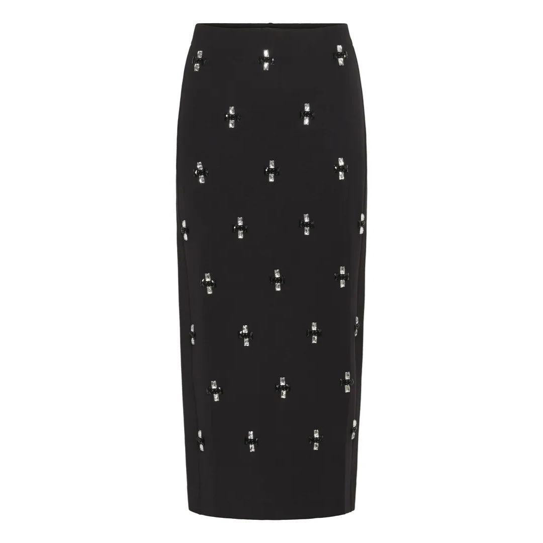 Aida Deco Skirt - 30112279 - Black