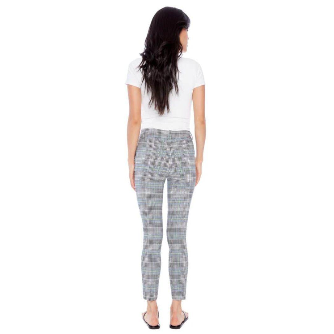 Gwyneth Crop Techno Pant - 256021 - Neon Plaid