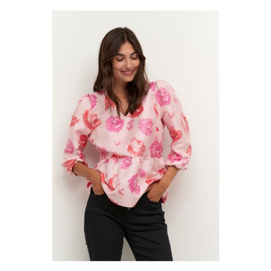 Vally Blouse - 50109497 - Fuchsia Pink