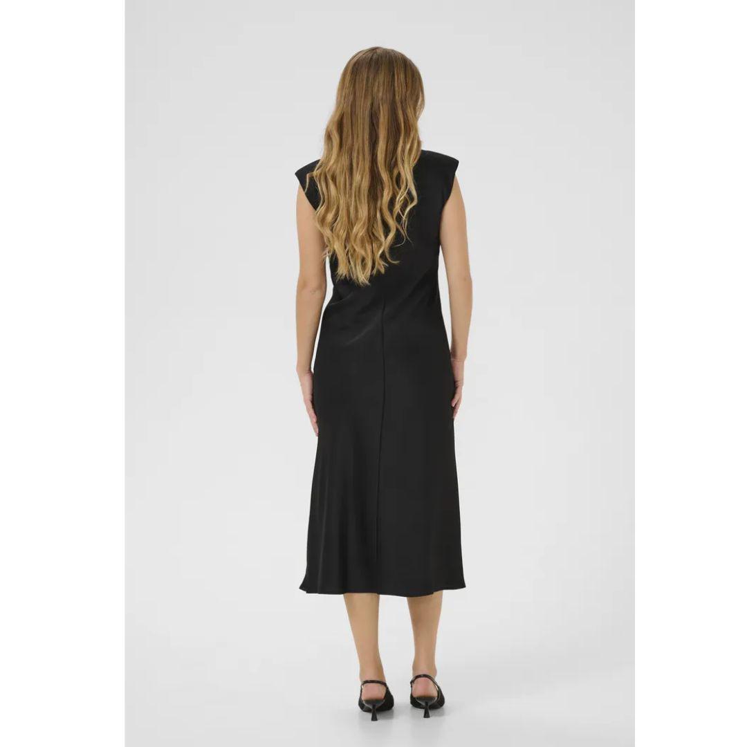 Pristina Satin Knot Midi Dress