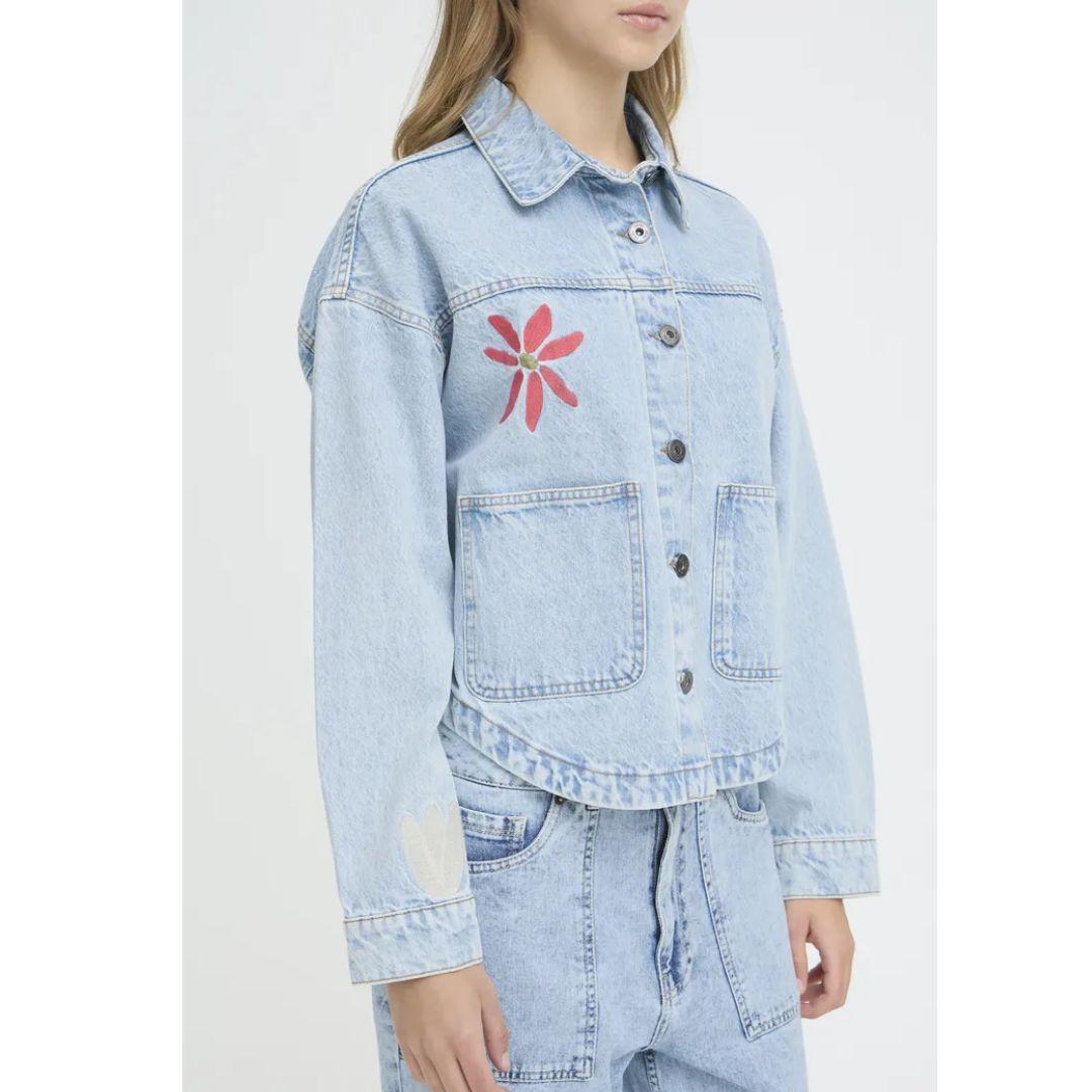 Bauve Denim Jacket - Light Blue
