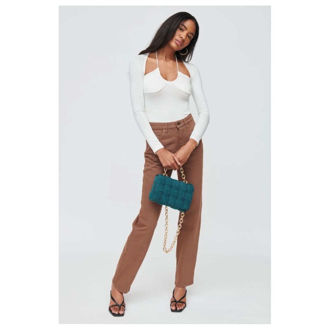 Ines Suede Crossbody - 24355SU - Juniper