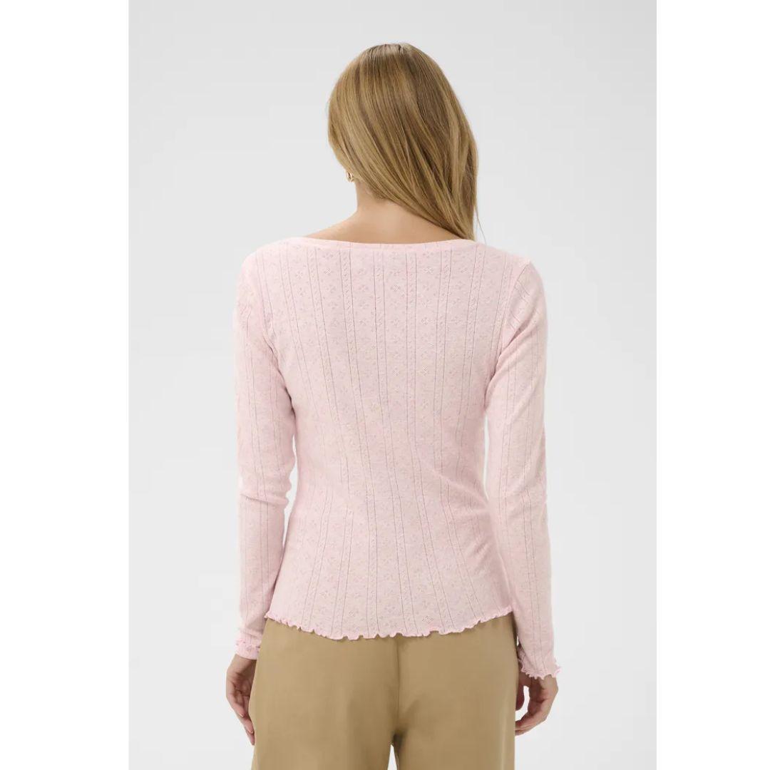 Gru Cardigan - 30513541 - Chalk Pink Melange