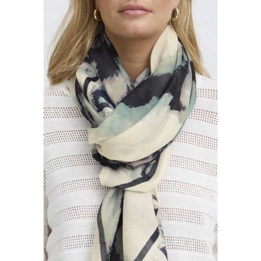 Sanni Scarf - 20617647 - Marble Cream