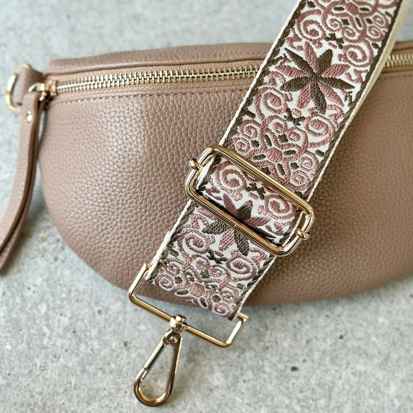 Crossbody Bag Strap - Dusty Rose