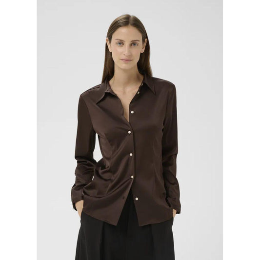 Satin Button Down Lake Shirt