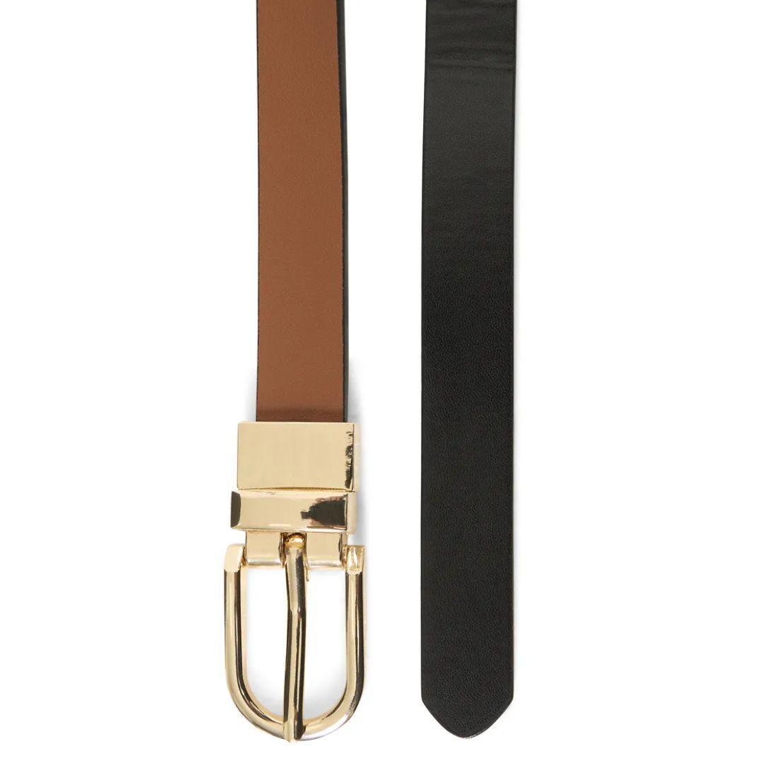 Wessy Faux Leather Reversible Belt | Meteorite