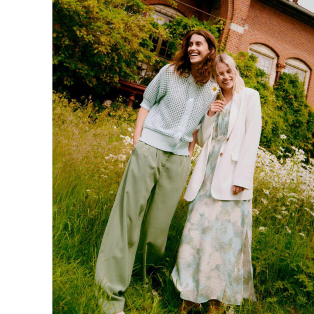 Dalano Wide Leg Trouser - 20816471 - Sea Spray