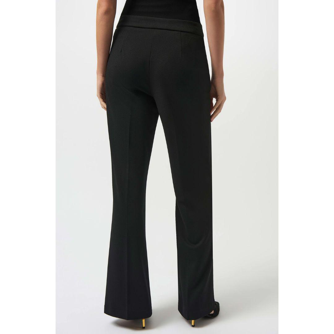 Scuba Crepe Knit Pants - Black