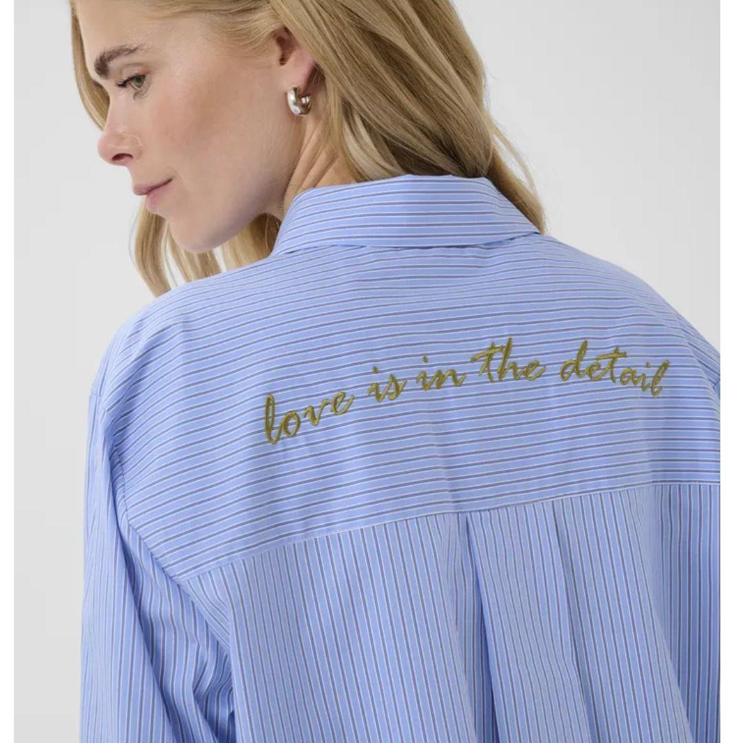 Ebony Stripe Shirt | Blue