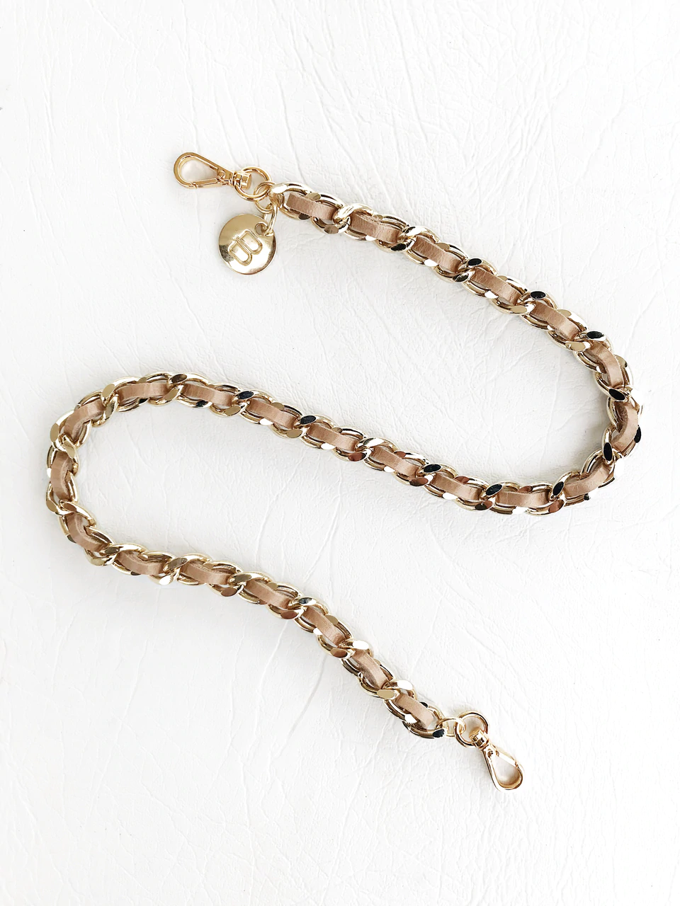 Hadi Face Mask Leather and Chain Lanyard
