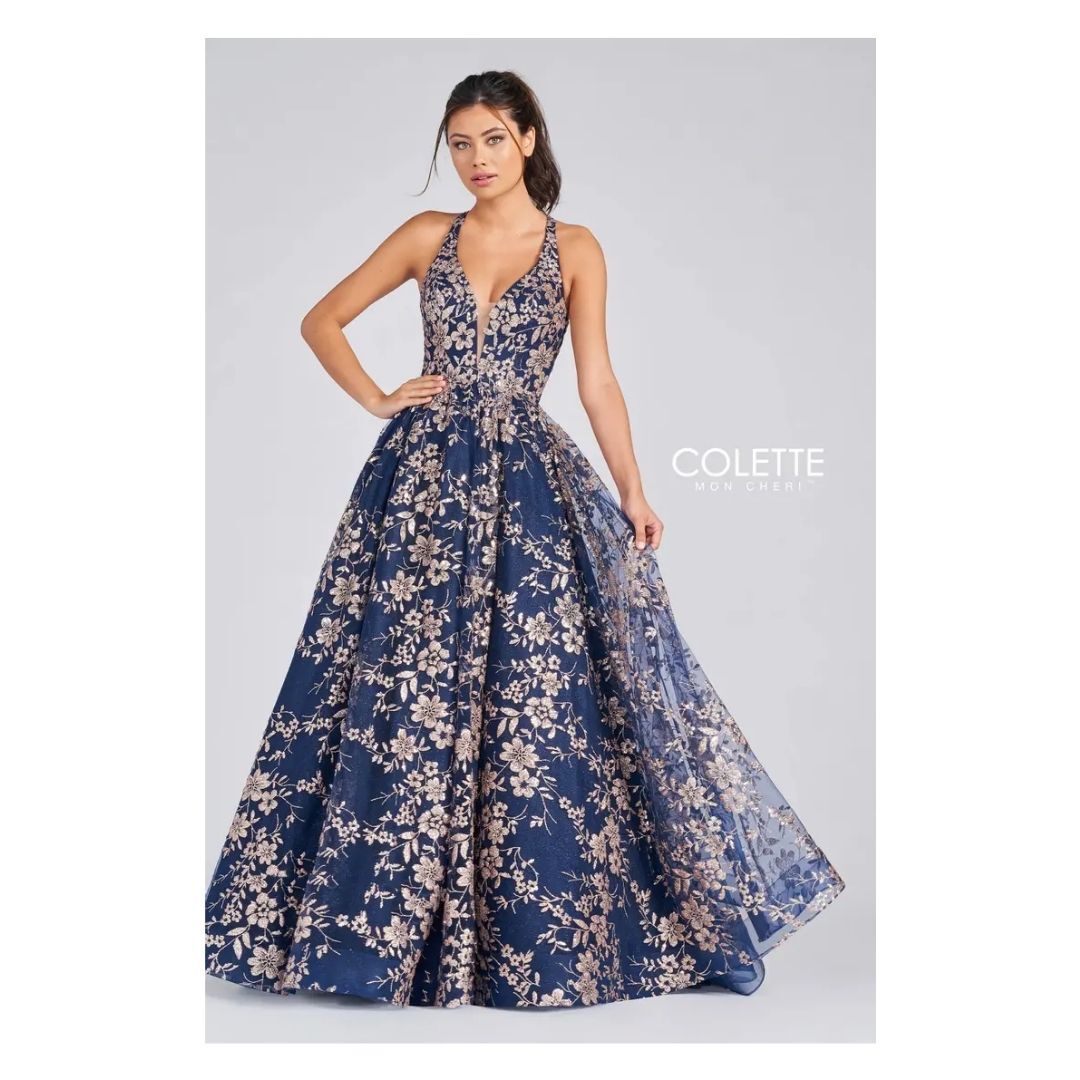 Colette for Mon Cheri - CL12223 - Navy/Gold