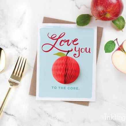 Love You - Apple Pop-up Card
