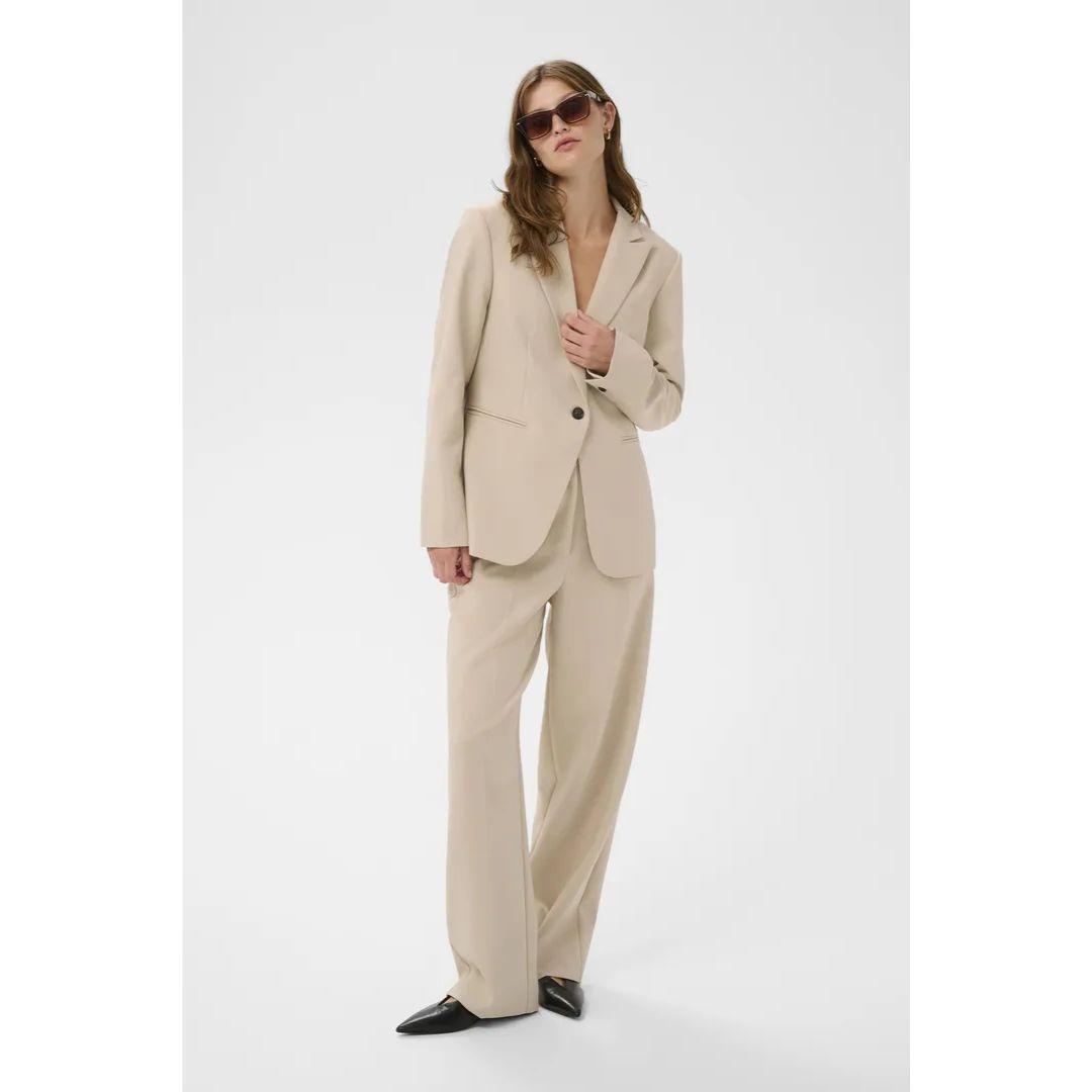 Corinne Short Blazer - 30407532 - Oatmeal