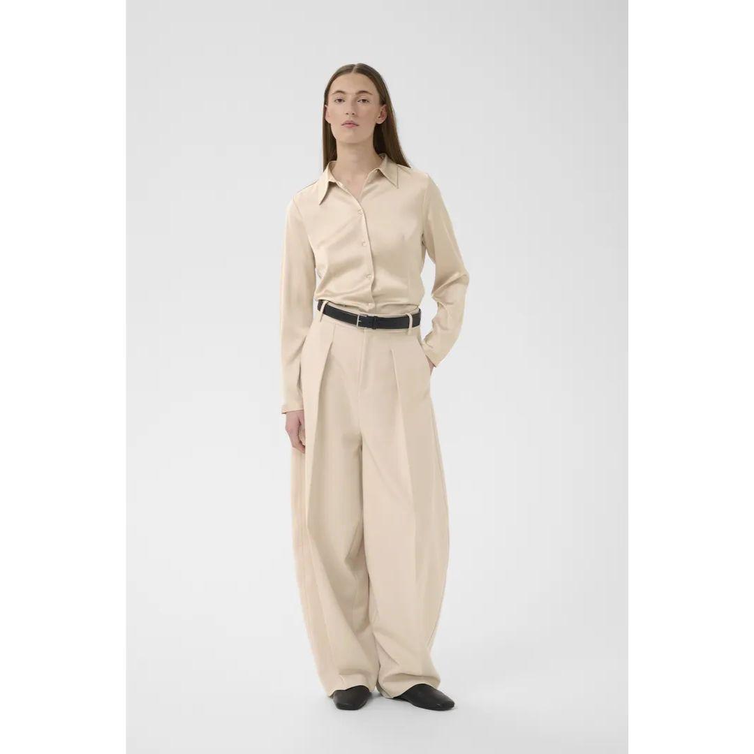 Satin Button Down Lake Shirt