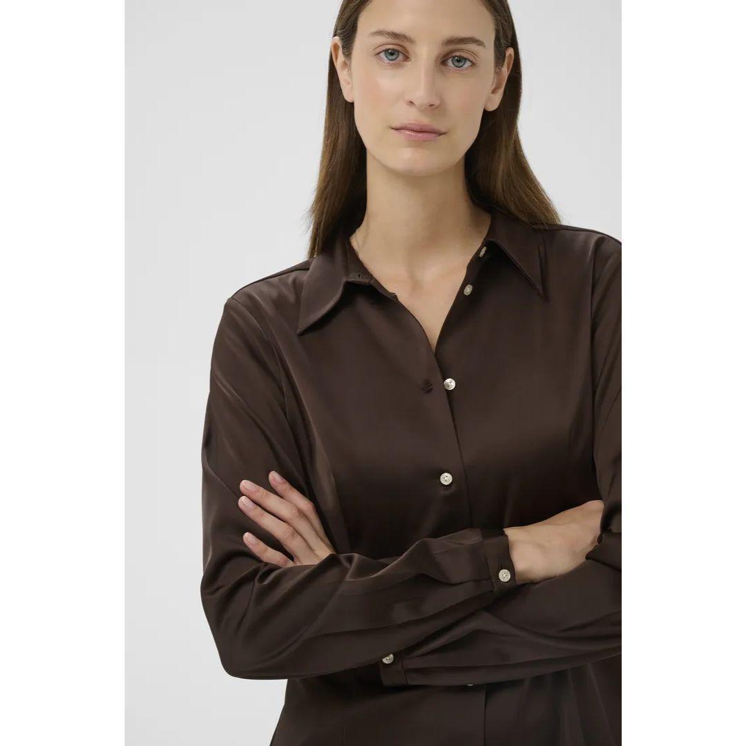 Satin Button Down Lake Shirt