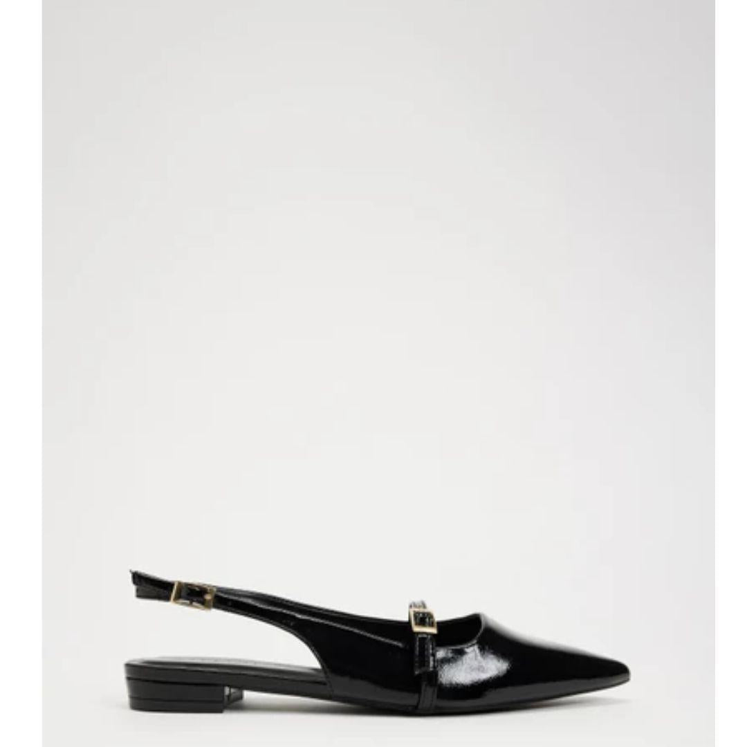 Ilie Patent Slingback | Black
